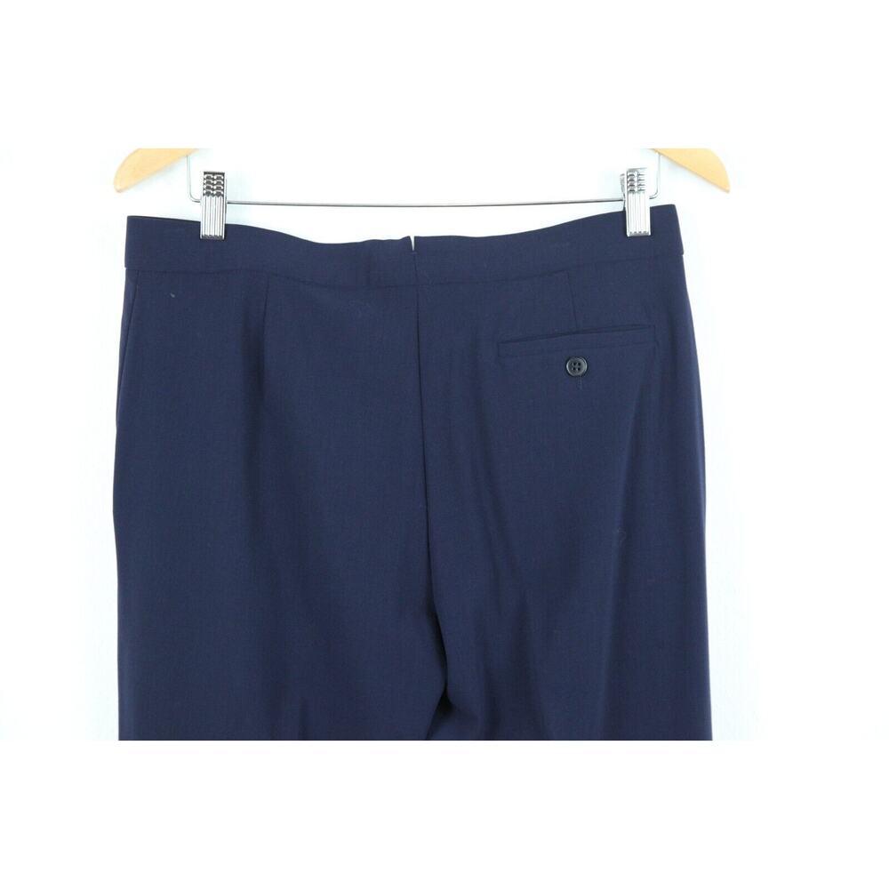 Ralph Lauren Black Label Vintage Navy Blue Dress Pants Size 10 Vintage 90s Wool - Picture 8 of 10